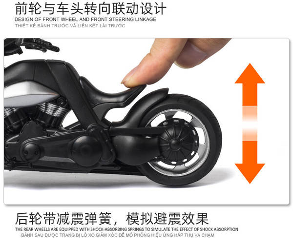 Modelos de automóveis de alumínio 1:12 Yamaha Tirana Motorcycle Voz com brinquedos de luzes de brinquedos de automóveis de música