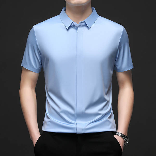 Camiseta de mangas curtas do Sandy para homens para o verão de 2025 para homens com camisa de gelo pura para homens