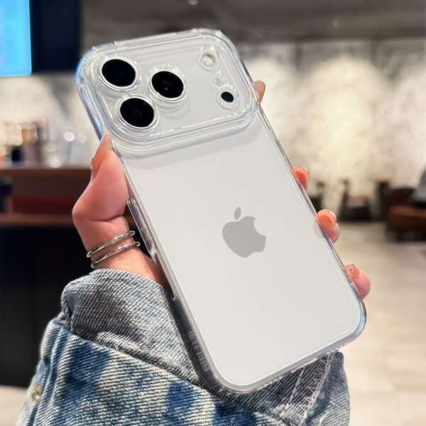 Capa Espacial Transparente para iPhone 17 Promax Apple 16e/17pro Soft Shell 17air