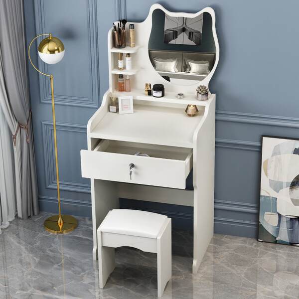 Dressing case mesa de maquiagem quarto mesa de maquiagem moderna simples mesa de maquiagem pequena