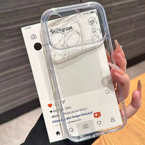 Capa Espacial Transparente para iPhone 17 Promax Apple 16e/17pro Soft Shell 17air