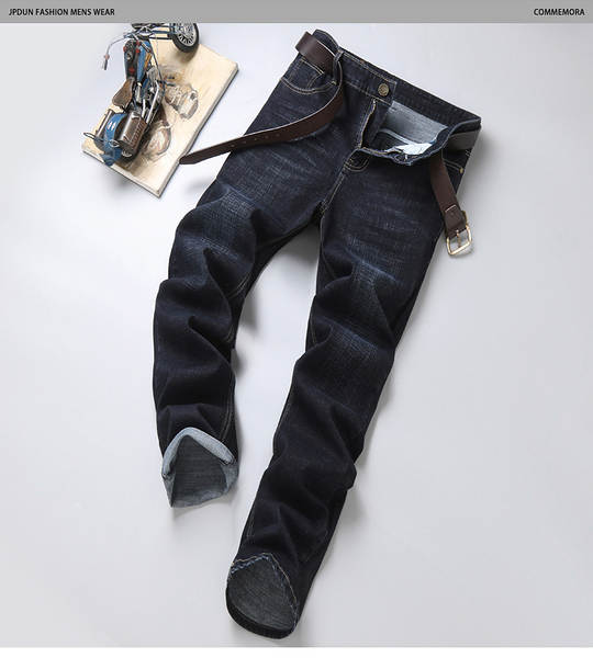 Fabricante de vendas diretas de jeans masculinos de primavera e verão de luxo boa qualidade resiliente negócios de lazer homens jeans calças longas