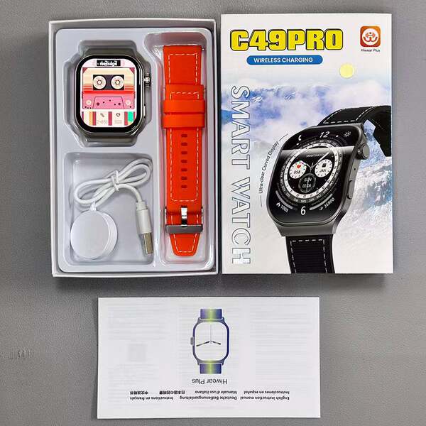 Relógio inteligente watch4pro de alta definição 2.01 tela curva Bluetooth chamadas frequência cardíaca monitoramento de oxigênio