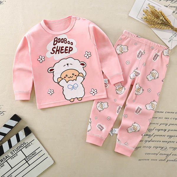 Conjunto de pijama de algodão para crianças