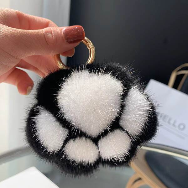 Pulseira de Pelúcia com Forma de Pata de Gato