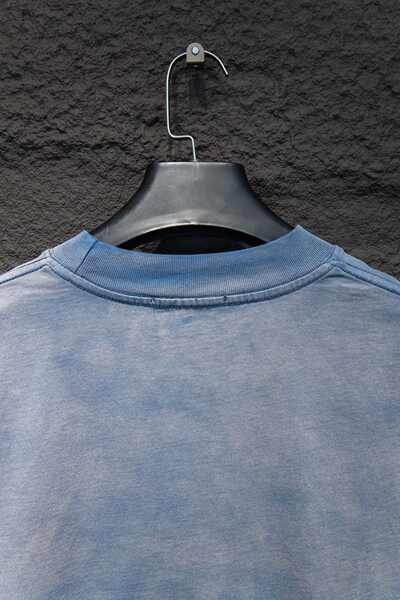 Versão correta do MIU Mu25SS Primavera nova lavagem de água fazer a letra velha T-shirt namorado de pulseiras curtas fabricante direto