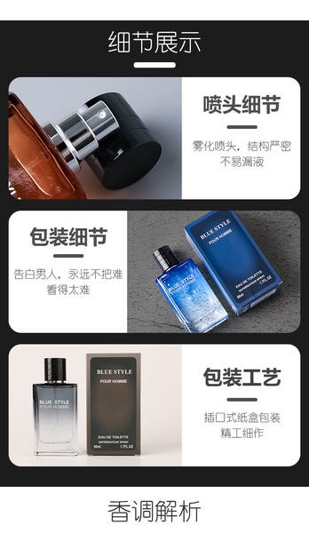 Transfronteiriço Árabe Gulag Masculino Perfume Permanente Oceano Perfume Oceano Perfume Perfume Suíte de perfume de marca grande atacado