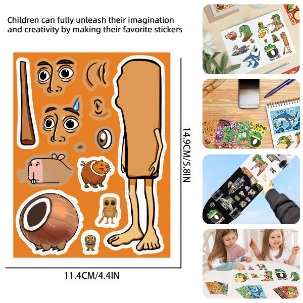 Puzzle de Adesivo para Crianças