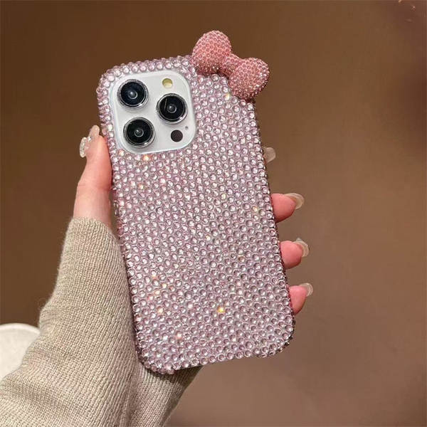 Capa iPhone com Laço de Diamantes