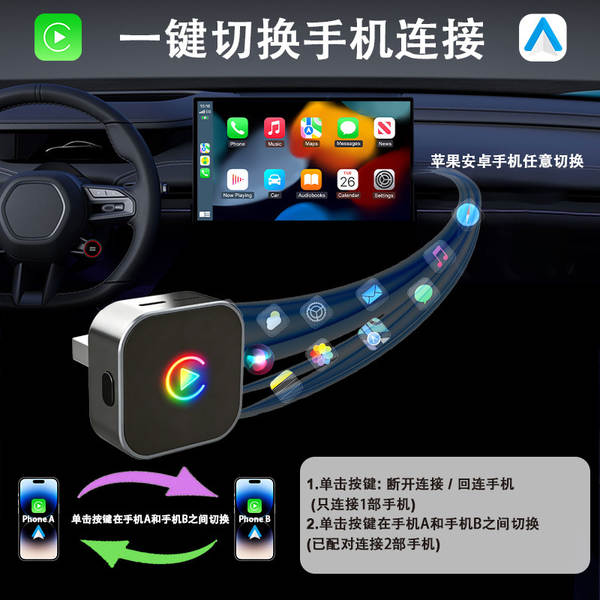 Adaptador Carplay Wireless para Carro