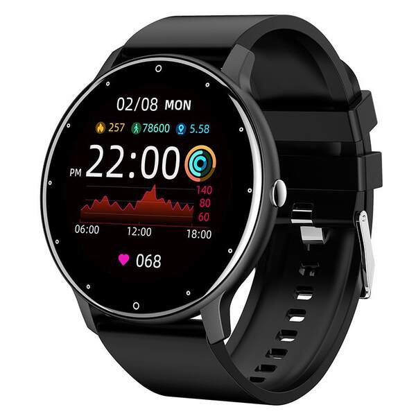 Relógio inteligente W12Pro materiais ecológicos cross-border e-commerce multilingue monitoramento de pressão arterial de oxigênio de alta definição ecrã circular