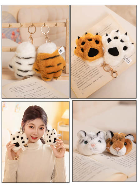 Pulseira de Pelúcia de Tigre
