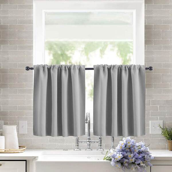 Novas cortinas transfronteiriças de cortinas curtas de alta precisão de cor pura cortinas de cozinha cortinas separadas cortinas de café