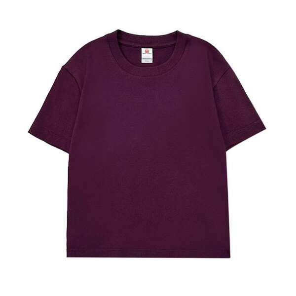 Camiseta de algodão puro para crianças 220 gramas de algodão personalizado padrão de logotipo para crianças vestido de verão para o comércio exterior