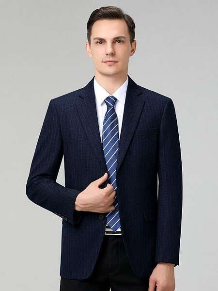 Terno de lã masculino outono inverno