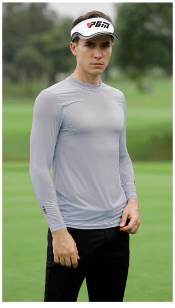 PGM fornecedor direto de camisa de golfe para homens camisa de longas mãos para homens camisa de verão gelado de proteção solar