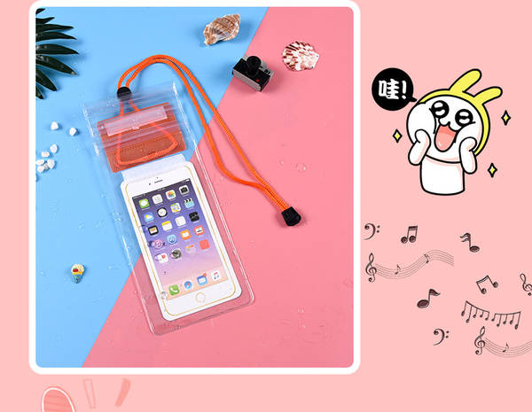 Três bolsas transparentes de telefone celular à prova d'água personalizadas tela táctil mágica bolsas inteligentes à prova d'água fabricantes atacado