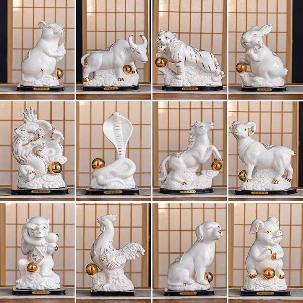 Figurinhas de Porcelana do Zodíaco Chinês