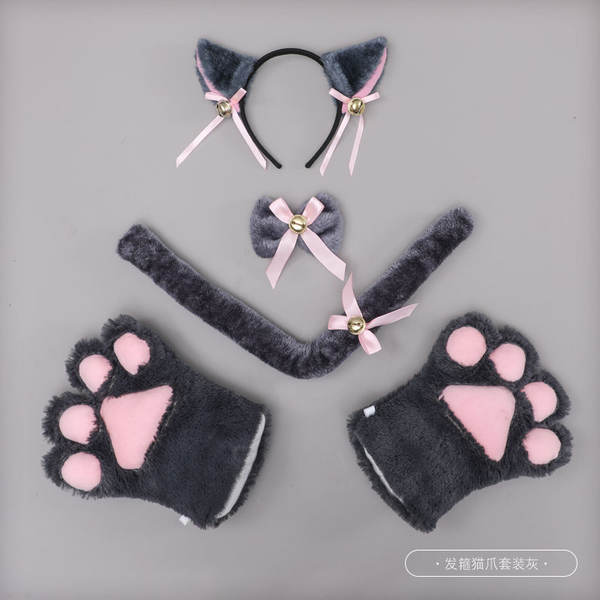 Guarda-chuva para gatos com as mãos vermelhas, gatos com as unhas vermelhas