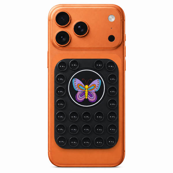 Padrão de borboleta de silício de aspirador magnético de telemóvel para suportes de aspirador magnético MagSafe