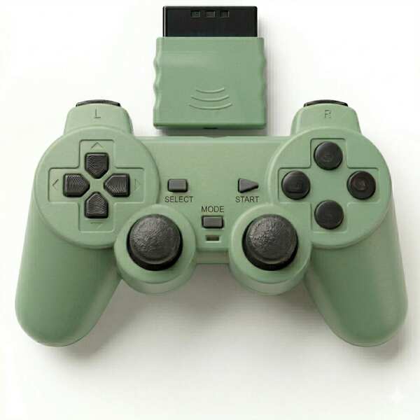 Jogo sem fio PS2 bracelete duplo vibração 2.4G bracelete sem fio com suporte para PS2 host transparente cor