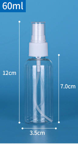Venda por atacado 30ml/50ml/100ml garrafa de pulverização Pequena garrafa de pulverização de maquiagem garrafa de distribuição de perfume transparente PET garrafa de plástico