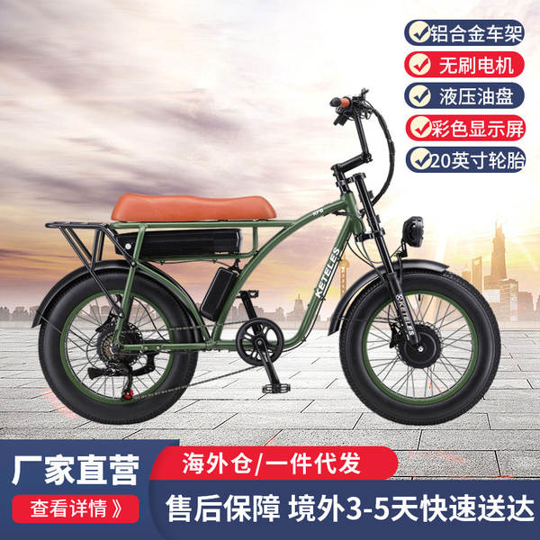 2000W bicicleta de neve elétrica para a frente e para trás para reduzir a velocidade de mudança de gordura no exterior para a praia de areia para a montanha