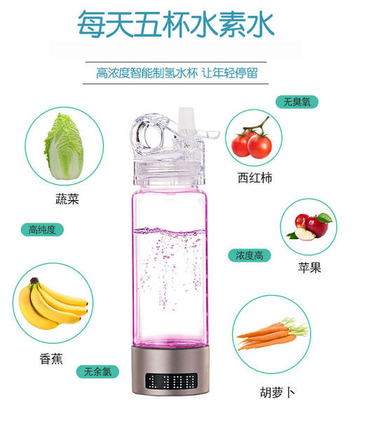 Ionizador de água, filtro de garrafa de água, Smart Water Bott