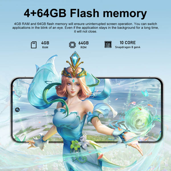Novo i17pro max celular transfronteiriço real 4g rede oito núcleos 7,3 polegadas tela grande Android 15 16+1