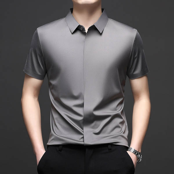Camiseta de mangas curtas do Sandy para homens para o verão de 2025 para homens com camisa de gelo pura para homens