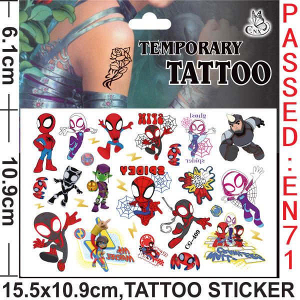 Tatuagem Temporária de Spiderman