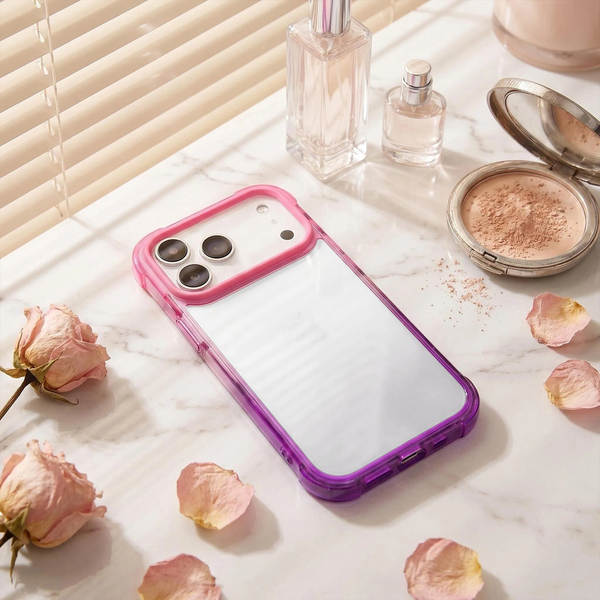 Aplicável à Apple 17 Cell Phone Shell colorido gradual tpe iphone17promax Shell duro transparente 17pro triunfo