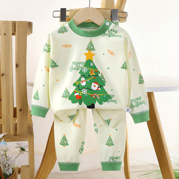 Conjunto de pijama de algodão para crianças