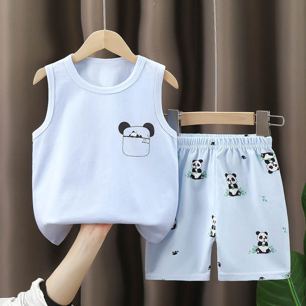 Vestido de verão infantil de algodão