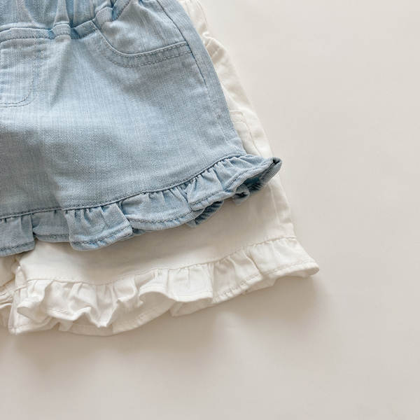 Shorts de jeans para menina