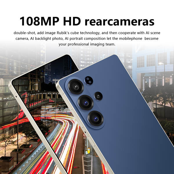 Novo celular inteligente transfronteiriço S26 Ultra com caneta integrada com suporte total à Internet para distribuição por atacado