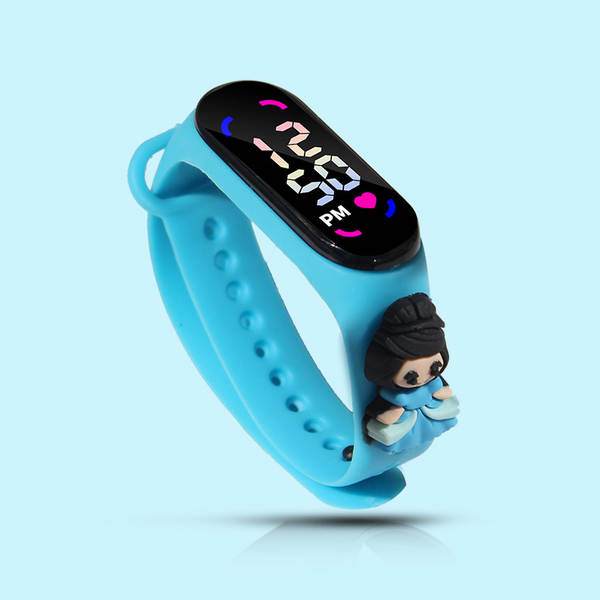 Novo B3 toque luz branca LED relógio de moda estudante casal à prova d'água esporte recreativo transfronteiriço LED relógio