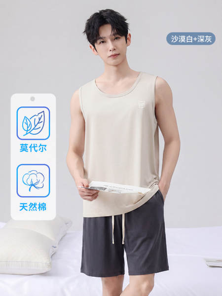 Camiseta masculina de verão Modelo de casaco de algodão sem mangas 2026 Novo casaco masculino
