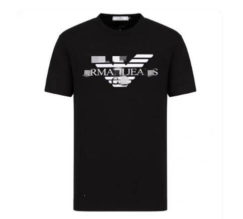 Camiseta Masculina Curta de Algodão