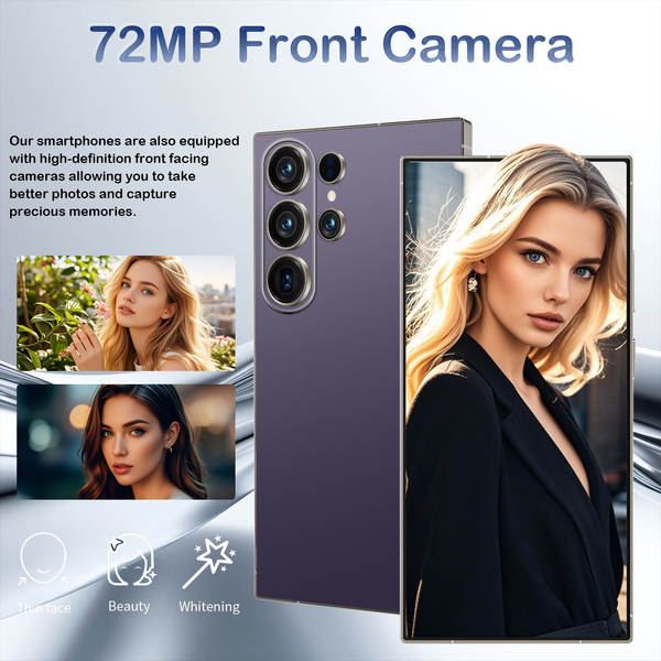 S26 Ultra Smartphones Transfronteiriços Android de 7,3 polegadas com suporte ao NFC