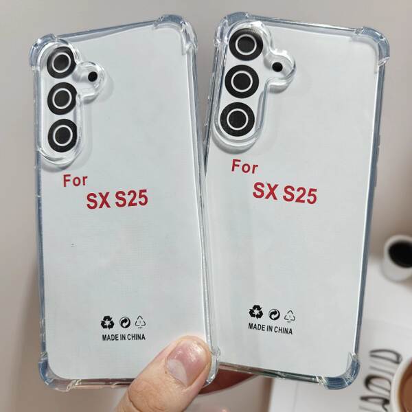 1.5mm transparente quad-angular tubo de ar TPU para Samsung S25/S23/S22