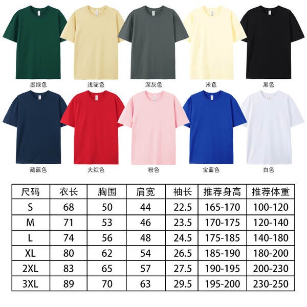T-shirt de algodão puro de 220 gramas promoção campanha camisa de cultura camisa de trabalho personalizado logo