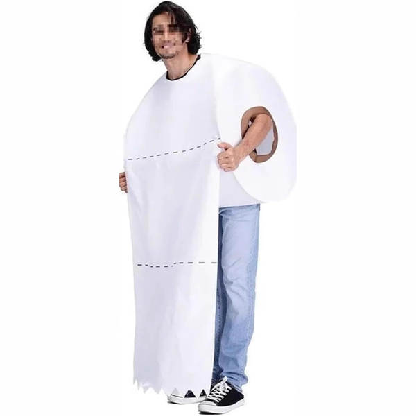 Halloween novo papel higiênico para homens e mulheres maquiagem papel higiênico engraçado cosplay engraçado show
