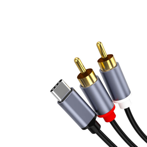 Conector de Áudio Type C para RCA
