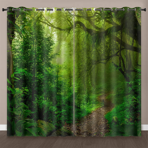 Amazon Nova paisagem natural cortinas hotel dormitório casa de banho cortinas isoladas sala de estar dormitório cortinas de proteção solar
