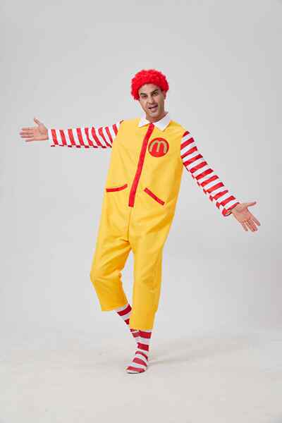 Traje de Palhaço Mac Donald para Homem