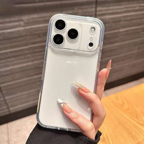 Capa Espacial Transparente para iPhone 17 Promax Apple 16e/17pro Soft Shell 17air