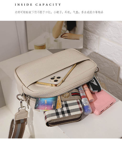 Bolsa feminina de couro PU preta