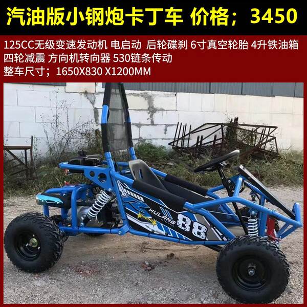 UTV Carton quatro rodas motocicleta off-road 125cc-230cc todo-terreno carro de praia adulto duplo assento elétrico