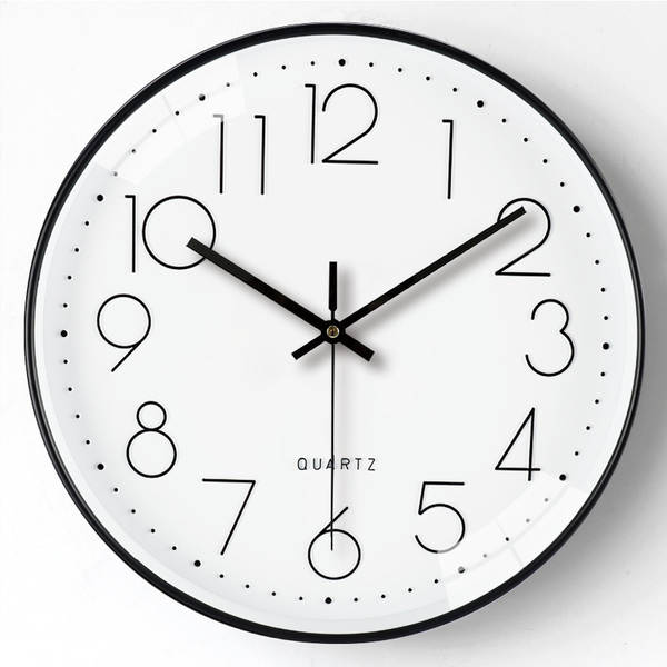Relógio circular de 12 polegadas simples pendurar relógio sala de estar sensível avançado casa dormitório relógio pendurar decoração de parede relógio atacado